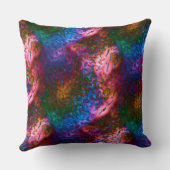 サーモンに華はかりで測やかな青 クッション (裏面)