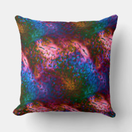 サーモンに華はかりで測やかな青 クッション