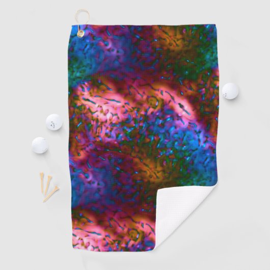 サーモンに華はかりで測やかな青 ゴルフタオル (インサイチュ)