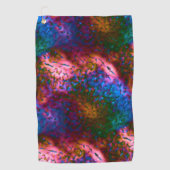 サーモンに華はかりで測やかな青 ゴルフタオル (正面)