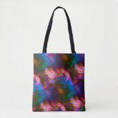 サーモンに華はかりで測やかな青 トートバッグ (正面)