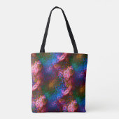 サーモンに華はかりで測やかな青 トートバッグ (裏面)