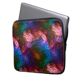 サーモンに華はかりで測やかな青 ラップトップスリーブ