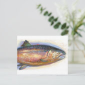 サーモンのはがき ポストカード (スタンド正面)