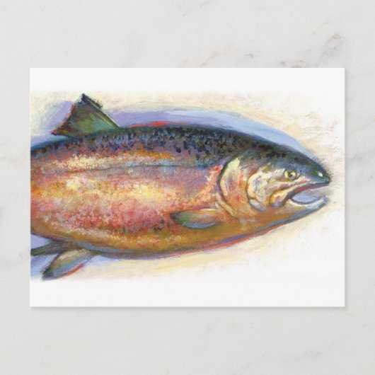 サーモンのはがき ポストカード (正面)