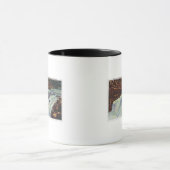 サーモンのジャンプ用パンチボウル滝の表示 マグカップ (中央)