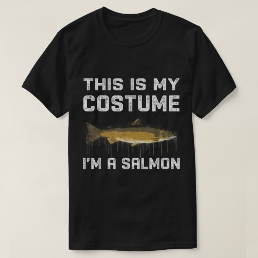サーモンのハロウィンの衣装だ Tシャツ (デザイン正面)