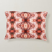 サーモンのバーチャルシェイプのラポートに絹のようなブルゴーニュ アクセントクッション (裏面)