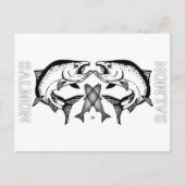 サーモンのロゴアイテム ポストカード (正面)