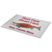 サーモンの後ストップに- Pebble Mine カッティングボード (角)