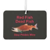 サーモンの後ストップに- Pebble Mine カーエアーフレッシュナー (裏面)