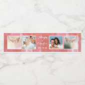 サーモンの水結婚色のコラージュ ペットボトルラベル (シングルラベル)