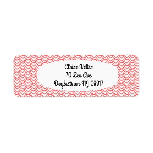 サーモンの波 ラベル (正面)