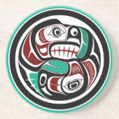 サーモンを追いかける北西太平洋沿岸のカワウソ コースター (正面)