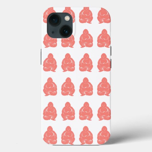 サーモンアジアンモオッドブッダボーイズ Case-Mate iPhoneケース (裏面)