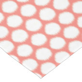 サーモンアジア諸州イカットドット テーブルクロス (アングル)