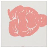 サーモンアジア諸州バッダ少年 – 大規模 ファブリック (クローズアップ)