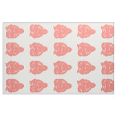 サーモンアジア諸州バッダ少年 – 大規模 ファブリック (ファットクウォーター)