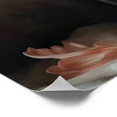 サーモンアマリリス花アートプリントポスター ポスター (角)