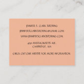 サーモンアート先生家庭教師アートクラス 名刺 (裏面)