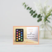 サーモンアート先生家庭教師アートクラス 名刺 (スタンド正面)