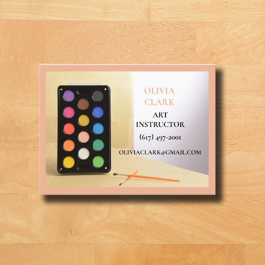 サーモンアート先生家庭教師アートクラス 名刺