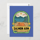 サーモンアームブリティッシュコロンビアカナダ土産 ポストカード (正面/裏面)