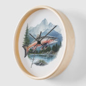 サーモンウォールクロック 壁時計 (傾斜)