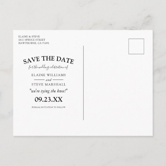 サーモンエレガントピンクのフローラ写真の保存日 案内ポストカード (裏面)