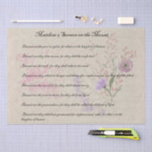 サーモンオンザワイルドフラワー山ティッシュペーパー 薄葉紙 (クラフト)