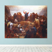 サーモンオンザ山 キャンバスプリント (インサイチュ (ウッドフロア))