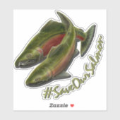 サーモンカスタムス救のデカール シール (シート)