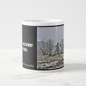 サーモンクリークグリーンウェイファースト雪マグカップ ジャンボコーヒーマグカップ (正面)