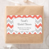 サーモンシェブロン水ボトルまたは好意 – u カスタマイズ ラベル (インサイチュ)