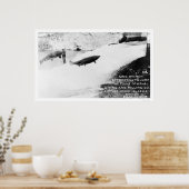 サーモンジャンプアラスカ1907 ポスター (キッチン)