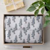 サーモンスイミングパターンPNW魚釣り魚ギフトラップ 薄葉紙 (ギフト)