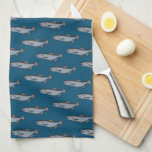 サーモンスイミングパターンPNW魚釣り魚 キッチンタオル<br><div class="desc">飾はタオルカッコいいで。引っ越し祝いパーティー素晴らしか誕生日か結婚プレゼント！そこカスタマイズで文字も追加。私の店にもっと色や柄をチェックしなさい！</div>
