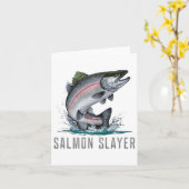 サーモンスレイヤー魚釣り カード (黄色い花)
