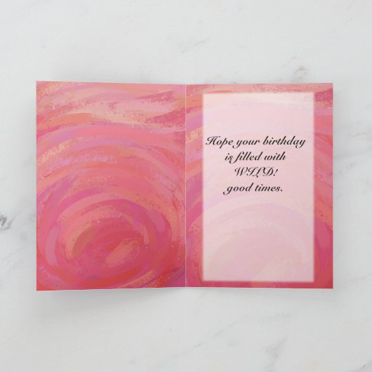 サーモンスワールとブラックパーティー カード (内部)