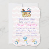 サーモンスワールベビー物 招待状 (裏面)