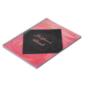 サーモンスワール モノグラム ノートブック (左側)