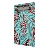 サーモンハイダアートスピリットパシフィックノースウエスト先住民 ミニクリップボード (アングル2)