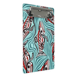 サーモンハイダアートスピリットパシフィックノースウエスト先住民 ミニクリップボード