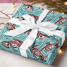 サーモンハイダアートスピリットパシフィックノースウエスト先住民