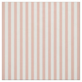 サーモンピンクとアイボリーストライプ ファブリック (見本)