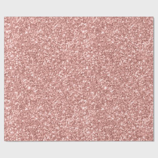 サーモンピンクのグリッターテクスチャ ラッピングペーパー (フラット)