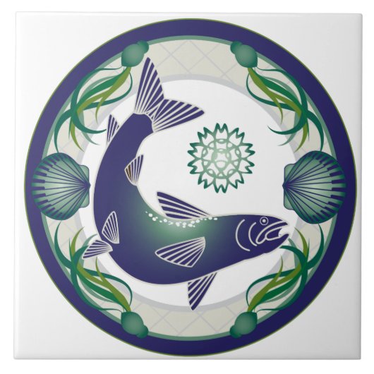 サーモンピンクのタイル タイル (正面)