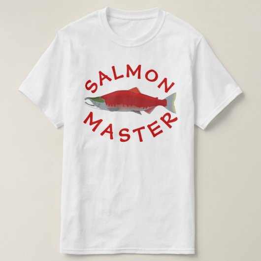 サーモンピンクのマスター Tシャツ (デザイン正面)