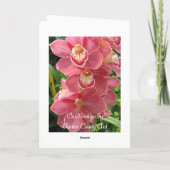 サーモンピンクのラン カード (裏面)