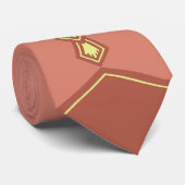 サーモンピンクのヴィンテージのタイ ネクタイ (ロール)